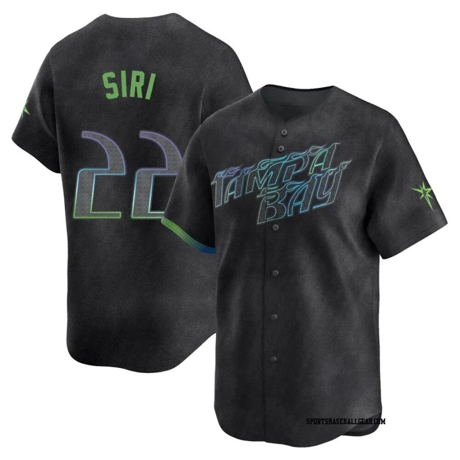 Jose Siri Youth Tampa Bay Rays Charcoal Limited 2024 City Connect Jersey