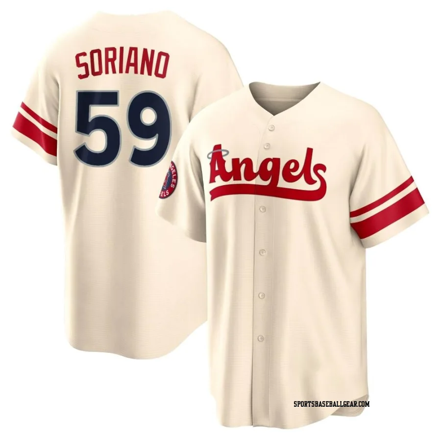 Jose Soriano Men's Los Angeles Angels Cream Replica 2022 City Connect Jersey