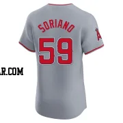 Jose Soriano Men's Los Angeles Angels Gray Elite Road Jersey