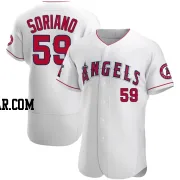 Jose Soriano Men's Los Angeles Angels White Authentic Jersey