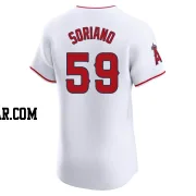 Jose Soriano Men's Los Angeles Angels White Elite Home Jersey