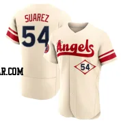 Jose Suarez Men's Los Angeles Angels Cream Authentic 2022 City Connect Jersey