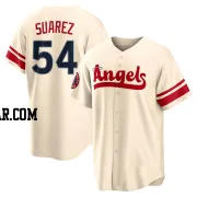 Jose Suarez Men's Los Angeles Angels Cream Replica 2022 City Connect Jersey