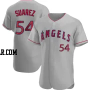 Jose Suarez Men's Los Angeles Angels Gray Authentic Road Jersey