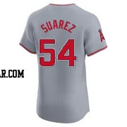 Jose Suarez Men's Los Angeles Angels Gray Elite Road Jersey