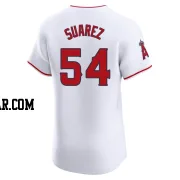 Jose Suarez Men's Los Angeles Angels White Elite Home Jersey