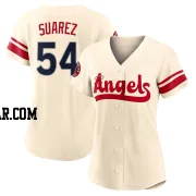 Jose Suarez Women's Los Angeles Angels Cream Authentic 2022 City Connect Jersey