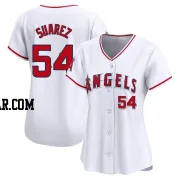 Jose Suarez Women's Los Angeles Angels White Limited Home Jersey