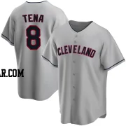 Jose Tena Men's Cleveland Guardians Gray Replica Road Jersey