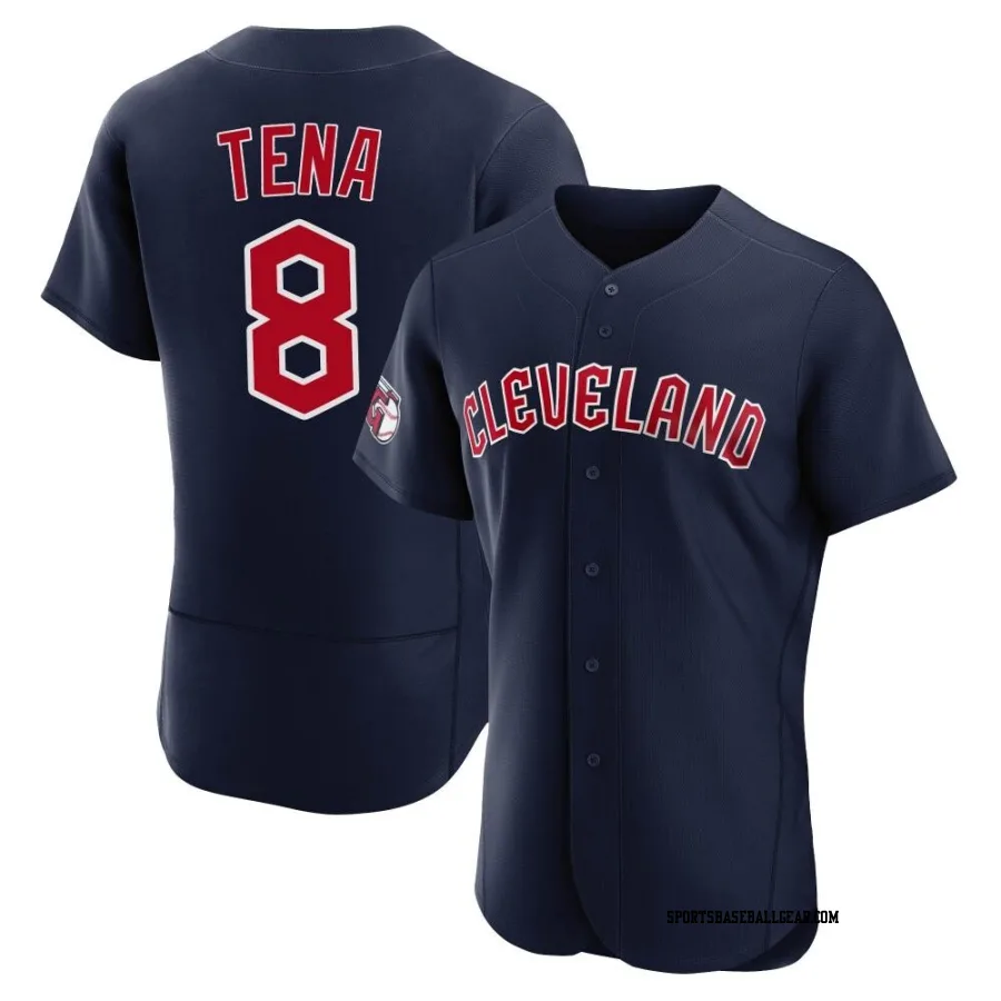 Jose Tena Men's Cleveland Guardians Navy Authentic Alternate Jersey