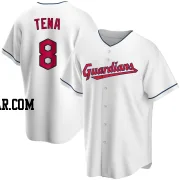 Jose Tena Men's Cleveland Guardians White Replica Home Jersey