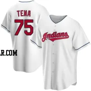 Jose Tena Men's Cleveland Guardians White Replica Home Jersey