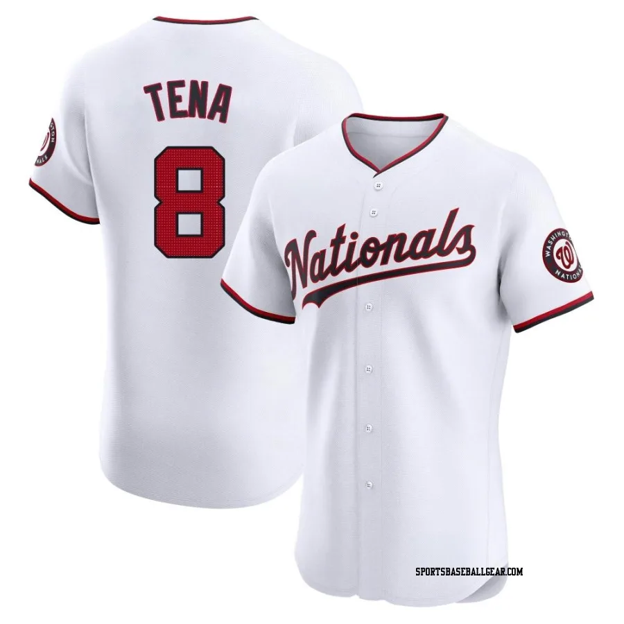 Jose Tena Men's Washington Nationals White Elite Home Jersey