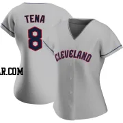 Jose Tena Women's Cleveland Guardians Gray Authentic Road Jersey