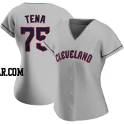 Jose Tena Women's Cleveland Guardians Gray Authentic Road Jersey