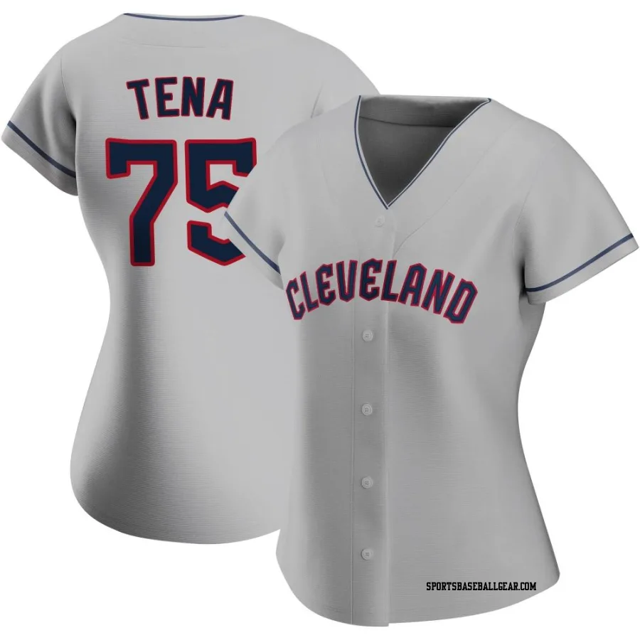 Jose Tena Women's Cleveland Guardians Gray Authentic Road Jersey