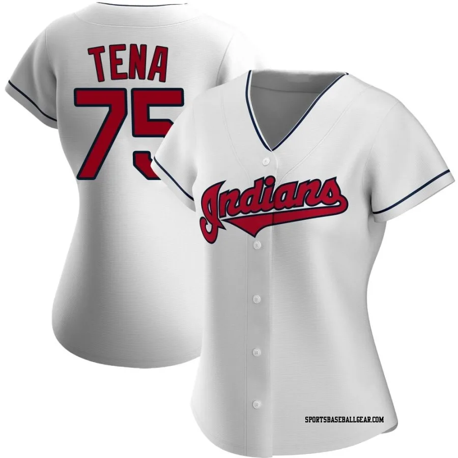 Jose Tena Women's Cleveland Guardians White Authentic Home Jersey