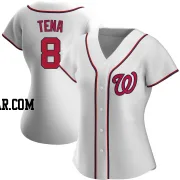 Jose Tena Women's Washington Nationals White Authentic Home Jersey