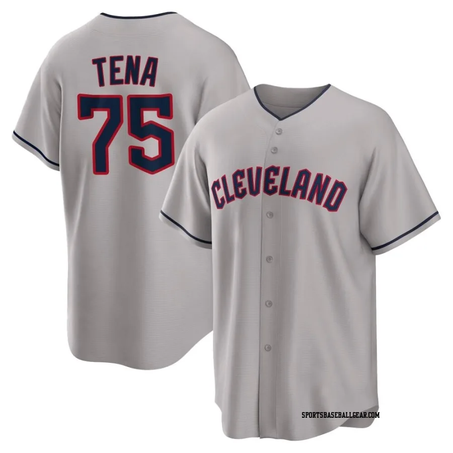 Jose Tena Youth Cleveland Guardians Gray Replica Road Jersey