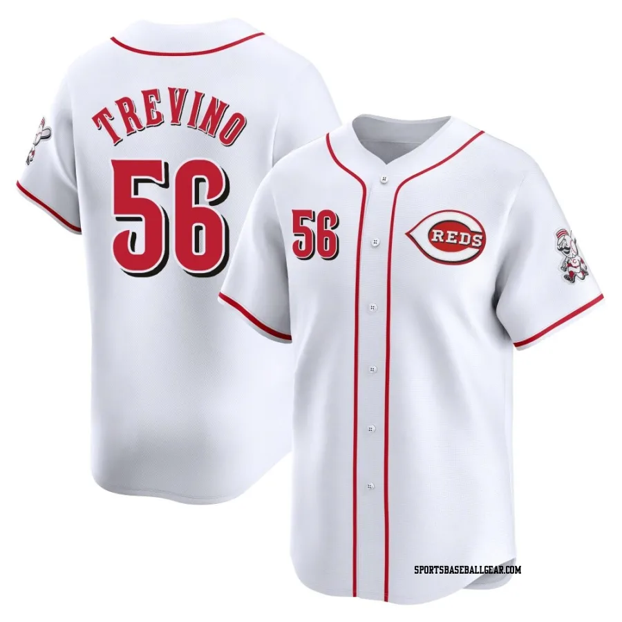 Jose Trevino Men's Cincinnati Reds White Limited Home Jersey