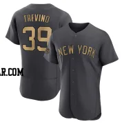 Jose Trevino Men's New York Yankees Charcoal Game Authentic 2022 All-Star Jersey