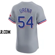 Jose Urena Men's Texas Rangers Gray Elite Road Jersey