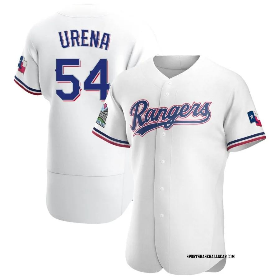 Jose Urena Men's Texas Rangers White Authentic Home Jersey