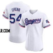 Jose Urena Men's Texas Rangers White Elite Home Jersey