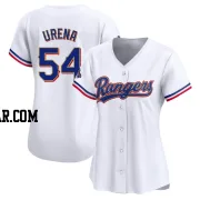 Jose Urena Women's Texas Rangers Gold Limited White 2024 Collection Jersey