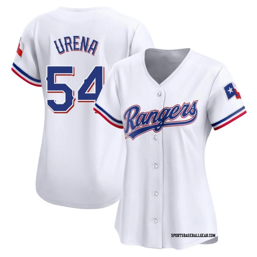 Jose Urena Women's Texas Rangers White Limited Home Jersey