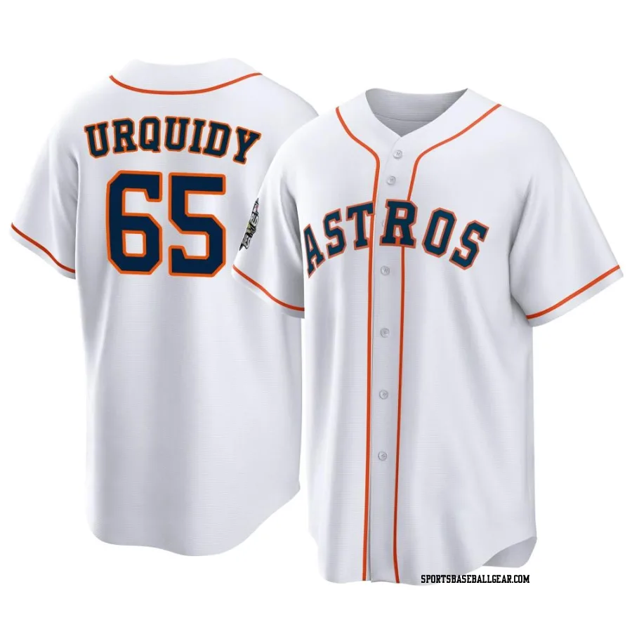 Jose Urquidy Men's Houston Astros White Replica 2022 World Series Home Jersey