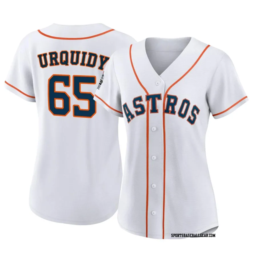 Jose Urquidy Women's Houston Astros White Replica 2022 World Series Home Jersey