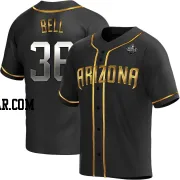 Josh Bell Men's Arizona Diamondbacks Black Golden Replica Alternate 2023 World Series Jersey