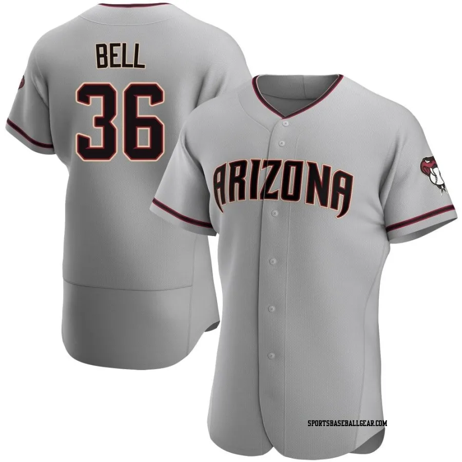 Josh Bell Men's Arizona Diamondbacks Gray Authentic Road Jersey