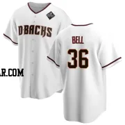 Josh Bell Men's Arizona Diamondbacks White Replica Home 2023 World Series Jersey