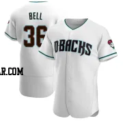 Josh Bell Men's Arizona Diamondbacks White/Teal Authentic Alternate Jersey