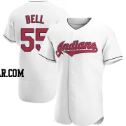 Josh Bell Men's Cleveland Guardians White Authentic Home Jersey