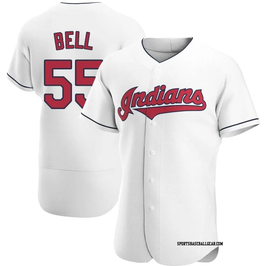 Josh Bell Men's Cleveland Guardians White Authentic Home Jersey