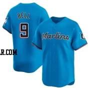 Josh Bell Men's Miami Marlins Blue Limited Alternate Jersey