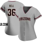 Josh Bell Women's Arizona Diamondbacks Gray Replica Road Jersey