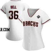 Josh Bell Women's Arizona Diamondbacks White Authentic Home 2023 World Series Jersey