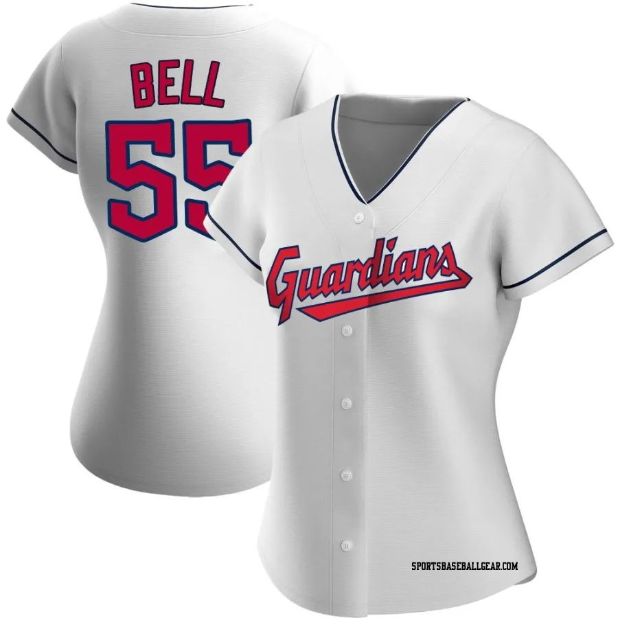 Josh Bell Women's Cleveland Guardians White Authentic Home Jersey