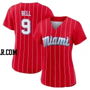 Josh Bell Women's Miami Marlins Red Replica 2021 City Connect Jersey