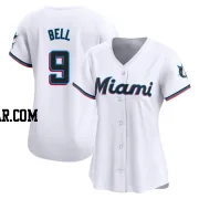 Josh Bell Women's Miami Marlins White Limited Home Jersey