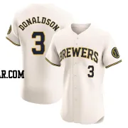 Josh Donaldson Men's Milwaukee Brewers Cream Elite Home Jersey