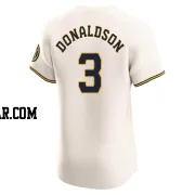 Josh Donaldson Men's Milwaukee Brewers Cream Elite Home Jersey