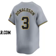 Josh Donaldson Men's Milwaukee Brewers Gray Limited Away Jersey