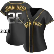 Josh Donaldson Women's New York Yankees Black Golden Replica Alternate Jersey