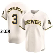 Josh Donaldson Youth Milwaukee Brewers Cream Limited Home Jersey