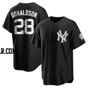 Josh Donaldson Youth New York Yankees Black/White Replica Jersey